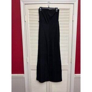 GO COUTURE Strapless Wide Leg Jumpsuit sz M